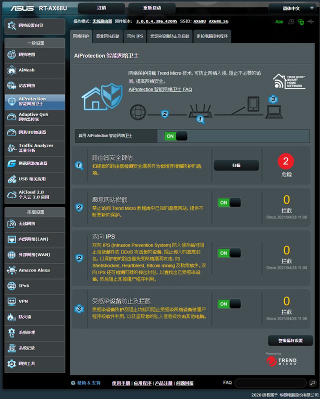 传承经典！华硕WiFi6电竞路由RT-AX68U评测插图22