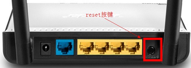 tenda路由器机身上的Reset按键