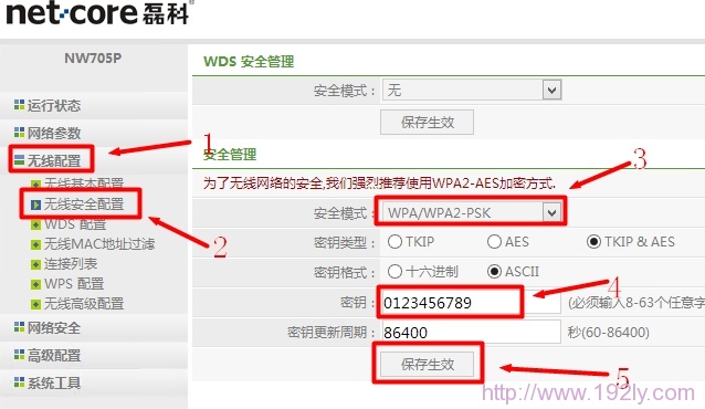 Netcore-NW705无线安全设置 Netcore-NW705无线安全设置