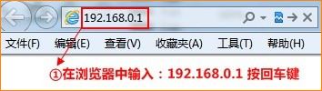 输入192.168.0.1