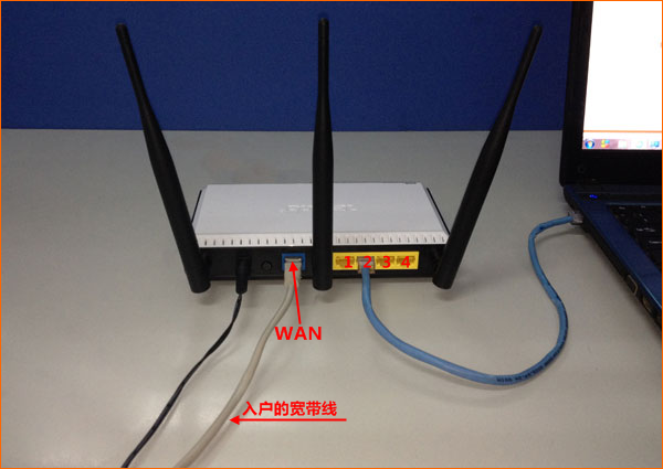 宽带是入户网线接入时，路由器的正确连接方式