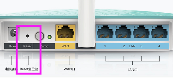 按住Reset按键把TL-WR882N路由器恢复出厂设置