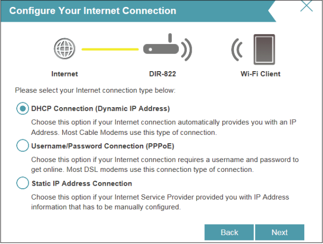 路由器未检测到Internet连接方式，请手动设置