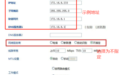 路由器专网和互联网同时接入的配置方法