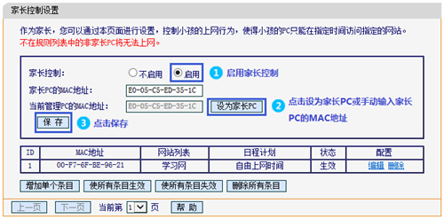 迅捷 FW351R 无线路由器上网时间控制