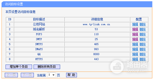 TP-Link TL-WR842N V1~V3 无线路由器上网控制管控网络权限