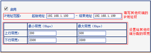 TP-Link TL-H28RD 无线路由器IP带宽控制功能分配带宽