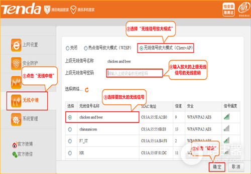 腾达 FS396 无线路由器设置无线信号放大（client+ap）上网指导