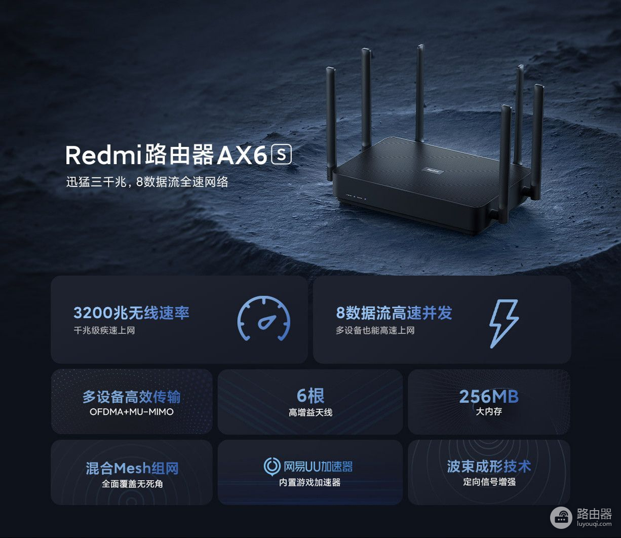 Redmi路由器AX6S上架(Redmi路由器AX6S)