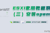 esxi安装openwrt旁路由教程(esxi安装openwrt网络配置)