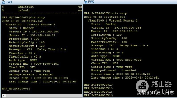 配置为主备模式(主主模式和主备模式)
