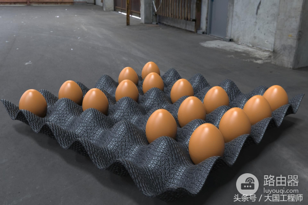 用SolidWorks螺旋线、线性阵列建模的鸡蛋托盘