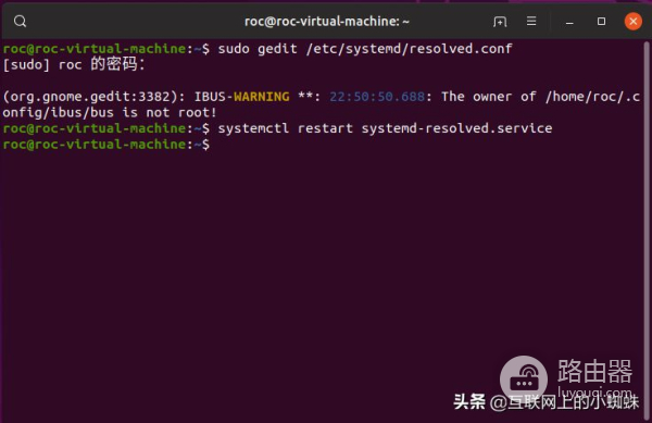 Ubuntu操作系统如何修改DNS