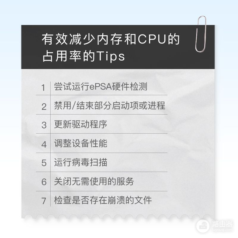 教你降低CPU与内存占用率(如何减少电脑内存)