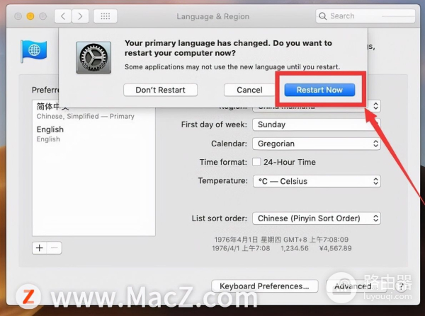 如何将Mac系统设置为简体中文(如何设置电脑中文)