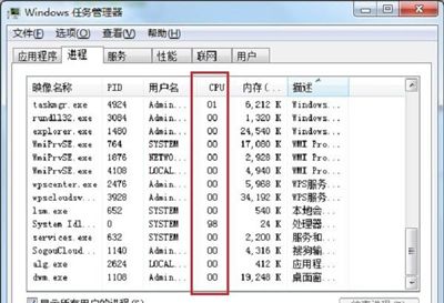 CPU占用情况查看方法(如何查看电脑内存占用)