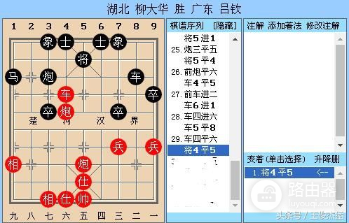 象棋:柳大华东方电脑传奇,执黑后手胜蒋川