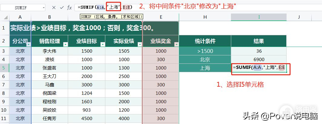 Excel的IF函数又一个兄弟——SUMIF函数