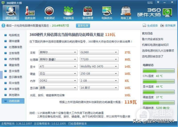 一台电脑到底功耗是多少(电脑整机功耗)