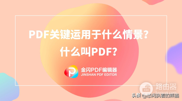 PDF运用于什么情景?什么叫PDF?