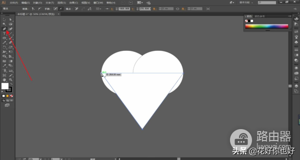 电脑怎么制作心形照片的(AI教程:心形图形快速制作)
