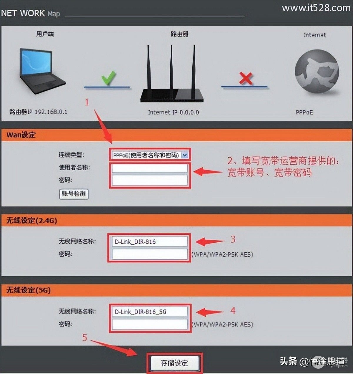 动态路由器如何设置联网(D-Link DIR816路由器如何设置上网)