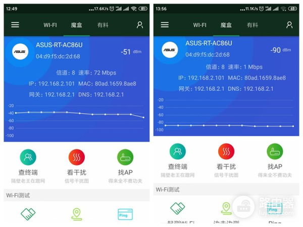 华硕路由器组网效果(华硕RT-AC86U双频无线路由器AiMesh组网应用体验)