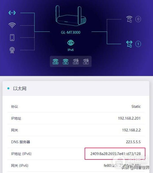 GL-MT3000路由器用USB3.0接硬盘，用IPV6异地映射网络磁盘教程
