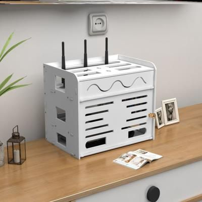 家里电线杂乱无章？有了这款路由器收纳盒，把插线板“藏”起来