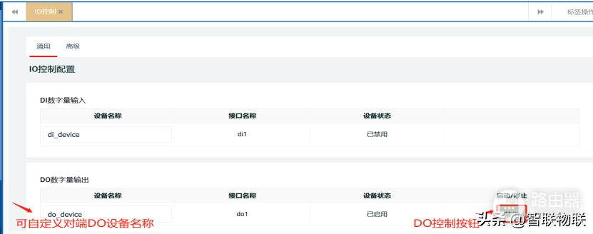 工业路由器IO远程控制使用说明（智联物联示例）