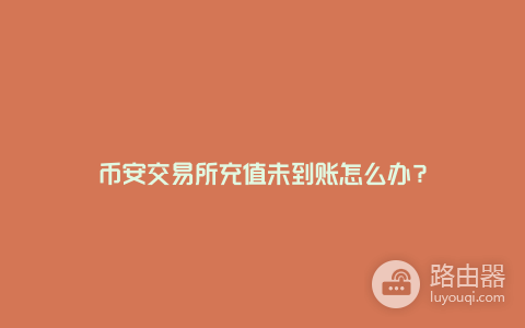 为什么安币充值没到账？90%的问题都能这样解决！