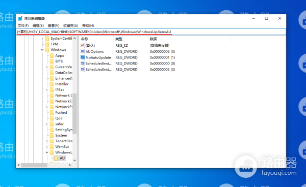 Windows更新界面提示“你的组织已关闭自动更新”的解决方法