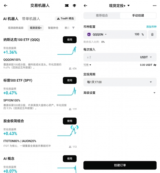 Bitget现货定投功能是什么？美股rToken自动定投的具体玩法