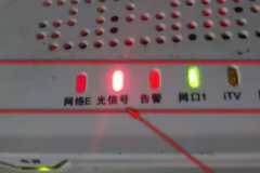 光猫亮红灯是怎么回事？