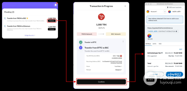 BTTC跨链桥解读,手动、自动及Gas充值模式