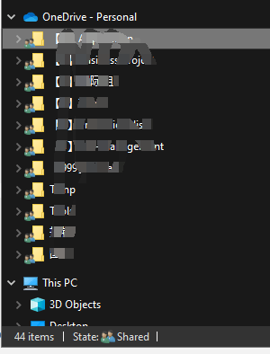 onedrive文件夹显示已共享怎么办？取消共享状态修复教程