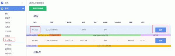 OpenWrt根分区扩容完整教程，扩容根分区和挂载新盘