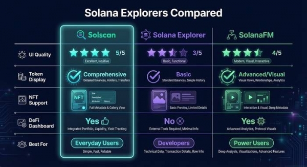 Solana浏览器怎么选？新手Solscan使用指南