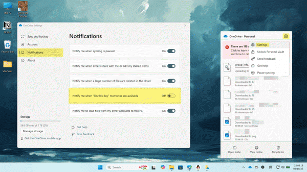 如何关闭onedrive“历史上的今天”通知？相册回忆禁用教程