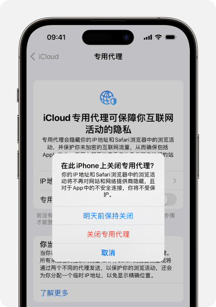 苹果手机关闭网络代理方法
