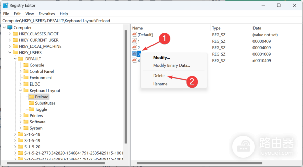 win11删除不需要的显示语言的方法