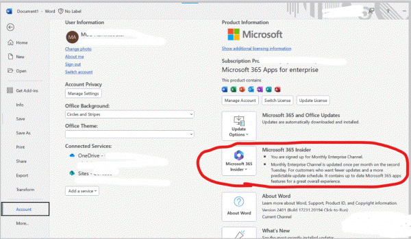office365不显示insider怎么办？预览体验计划开启方法