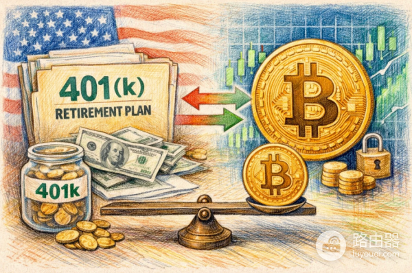 美国退休金401(k)要能买比特币了？华尔街建议配置2%