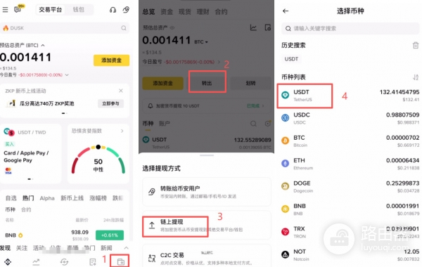 币安USDT转账到Bitget交易所？不同交易所之间转币操作