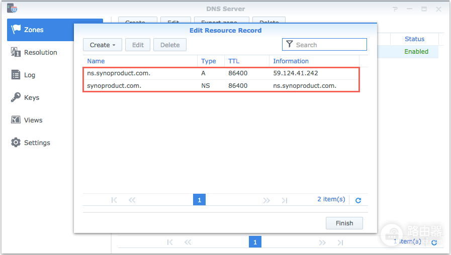 wifi的搜索域怎么设置(如何通过 Synology DNS Server 设置域)