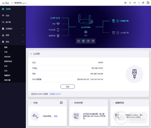 192.168.8.1登录入口GL.iNet路由器后台进入