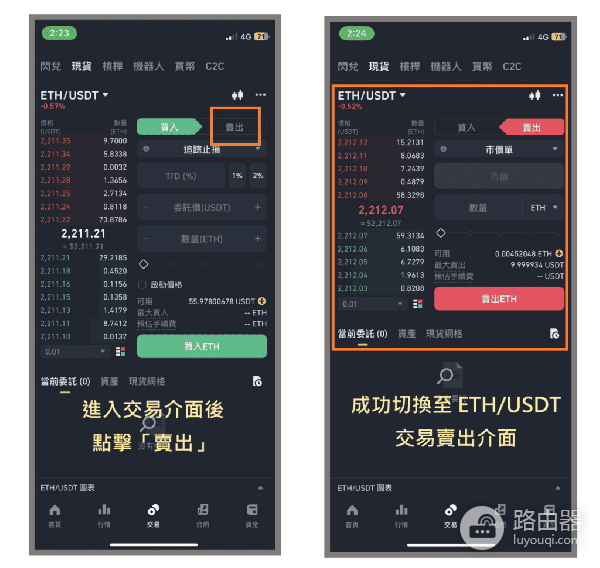 b安现货卖ETH最全实操,限价单、市价单、止盈止损单、追踪止损单、OCO
