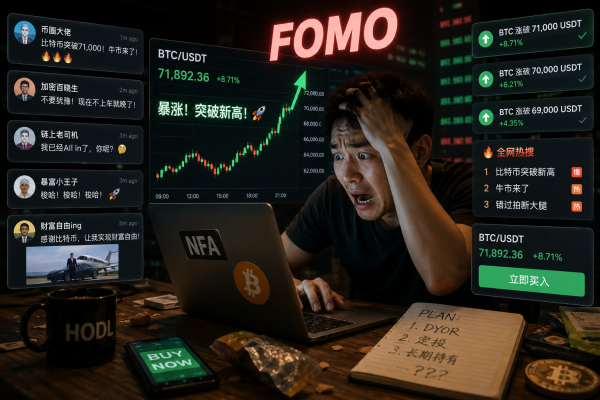 币圈FOMO是什么？散户为什么越跌越买、越涨越追？