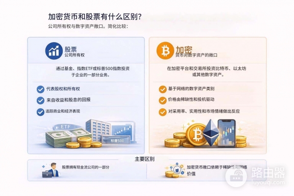 加密货币交易与股票交易有什么区别？怎么选