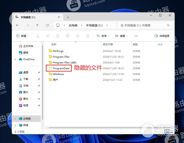 Win11系统中显示隐藏文件方法